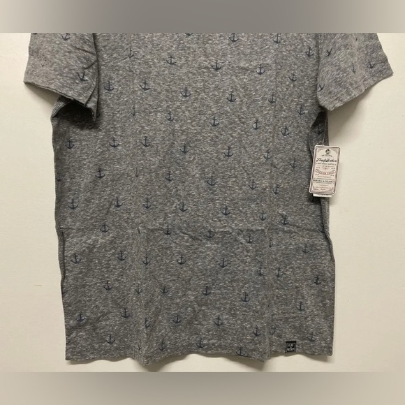 Flag & Anthem Mens T-Shirt Large Grey Anchor Tee Adult Short Sleeve Blank NWT - Picture 5 of 9